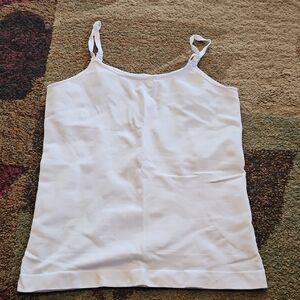 Shapermint White Fitted Sleeveless Camisole